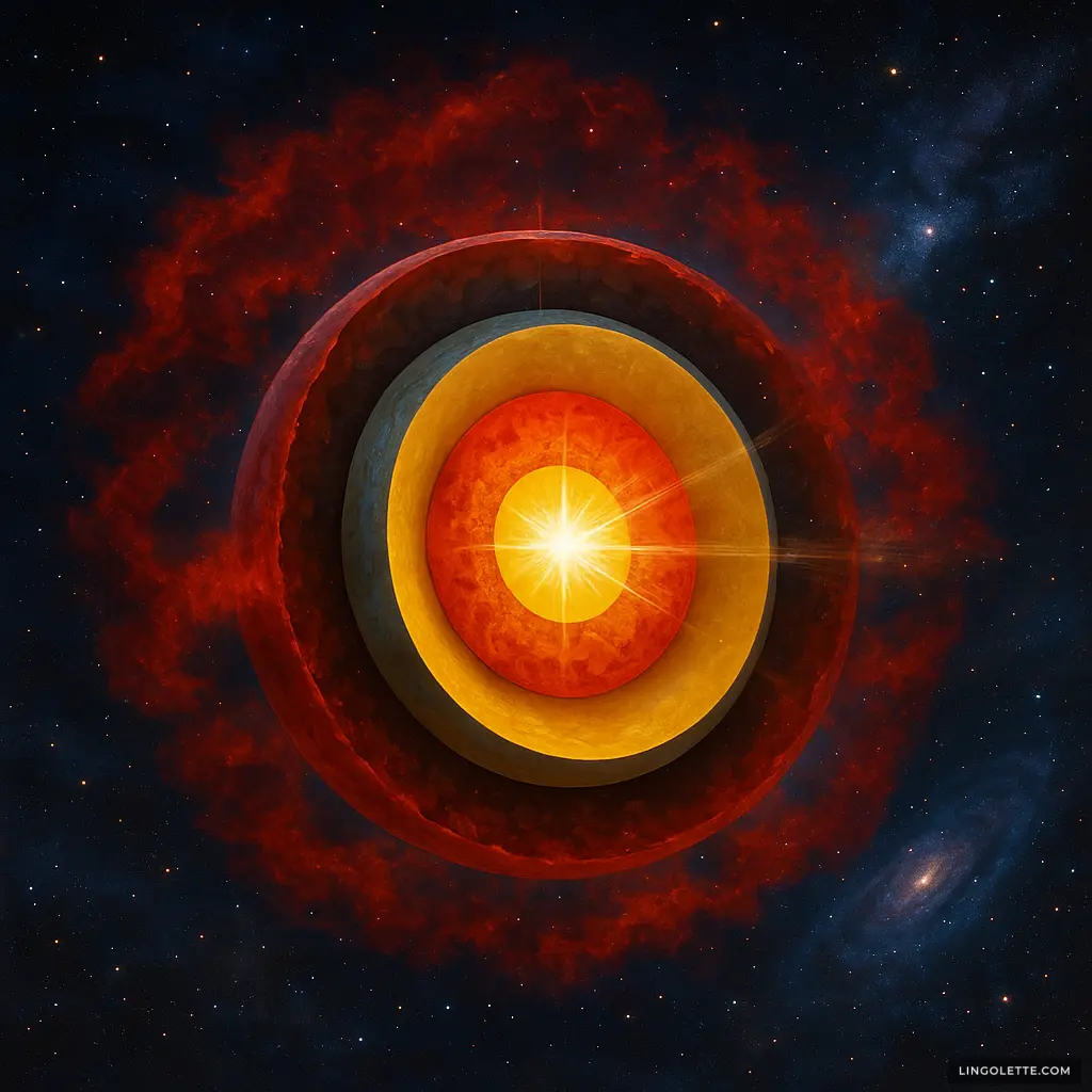 Cientistas Observam Camadas Internas de Supernova