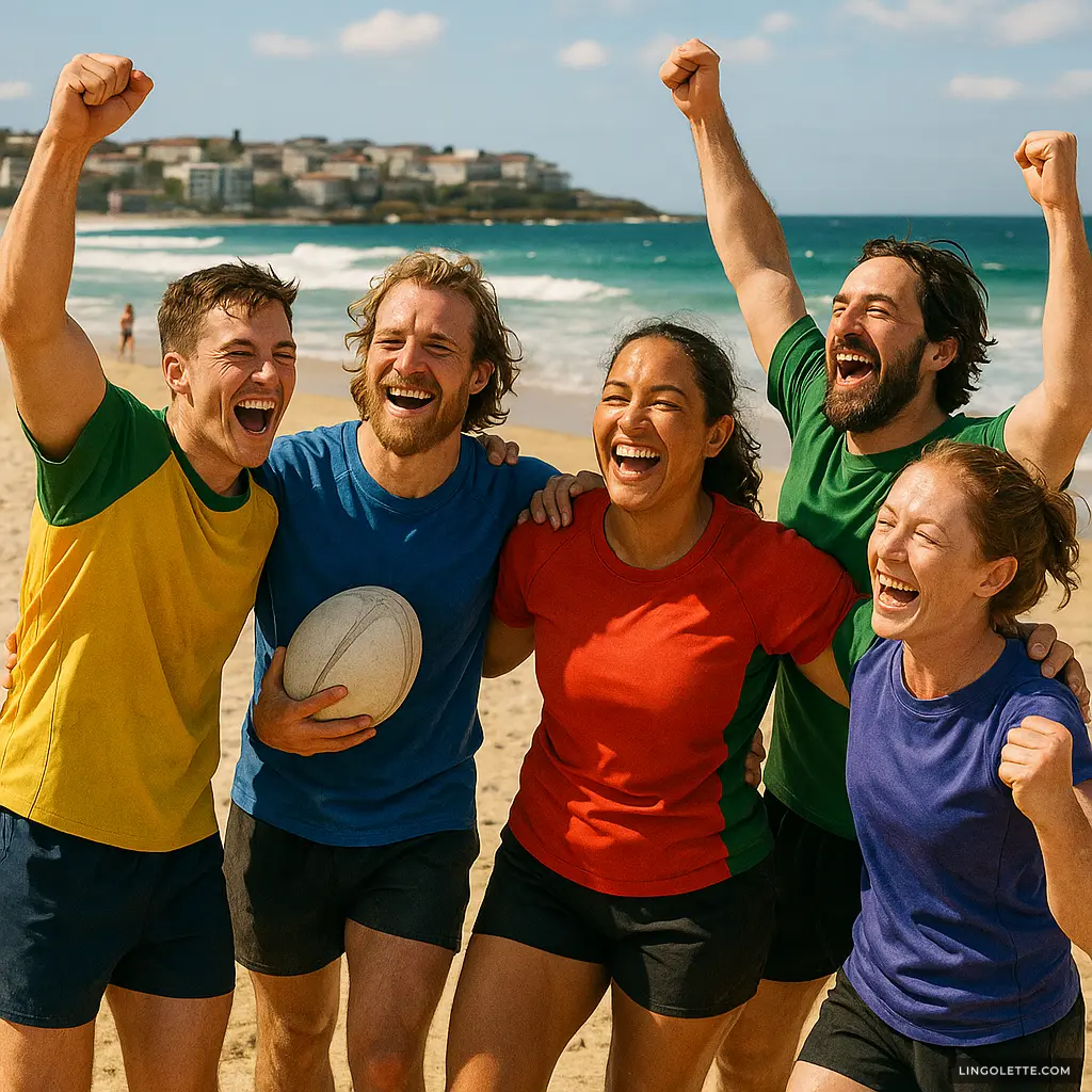 Australian Friends Attempt 34-Hour Beach Rugby Record
